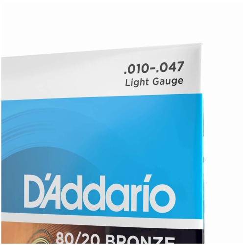 D'Addario EJ36 струны для 12-струнной гитары, бронза 80/20, Light 10-47 фото 3