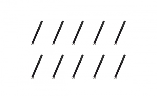 Rockboard CABLE TIES 120 B липучки для проводов (10 шт.), черная, extra small