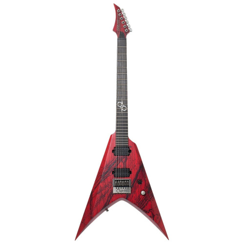 Solar Guitars V1.6 Canibalismo электрогитара, HH, Evertune, цвет красный, чехол в комплекте