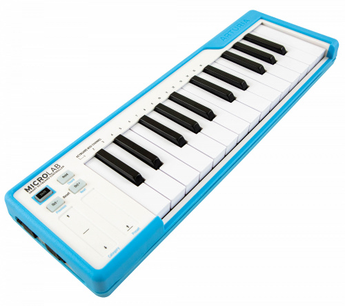 Arturia Microlab Blue USB MIDI мини-клавиатура, 25 клавиш, чувствительных к скорости нажатия; в комплекте Analog Lab Lite, Bitwig 8-TRACK, UVI Grand P фото 2