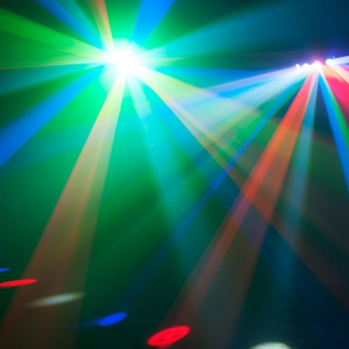 American DJ Monster Quad Светодиодный эффект трилистника с 4 объективами, 25 светодиодов RGBWA мощно фото 3