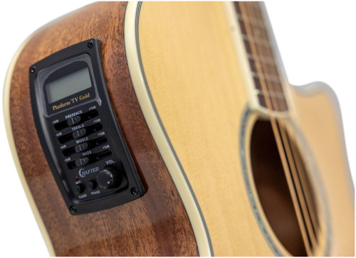CRAFTER GAE-8/NC + Чехол электроакустическая гитара Гранд Аудиториум, Top- ель, корпус- махагон, п фото 5