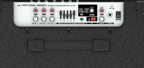 Behringer K900FX 3-канальная универсальная мини-система звукоусиления для клавишных инструментов с микрофонным входом 90Вт фото 3