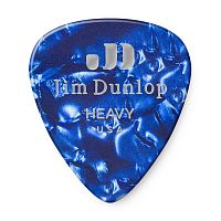Dunlop Celluloid Blue Pearloid Heavy 483P10HV 12Pack медиаторы, жесткие, 12 шт.