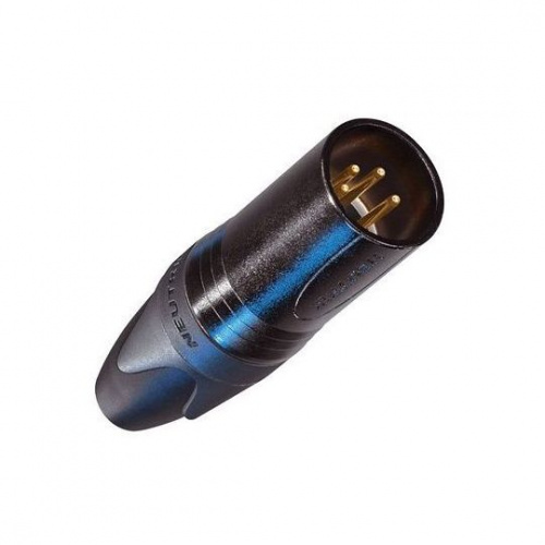 Neutrik NC4MXX-B кабельный разъем XLR male черненый корпус, золоченые контакты 4 контакта фото 2