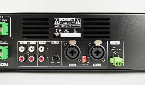 CMX Audio FA-240Z Микшер усилитель, 3 зоны с отдельным контролем громкости, 240ватт, встроенный Mp3 плеер USB и SD, FM тюнер Bl фото 10