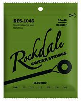 ROCKDALE RES-1046 Струны для электрогитары с шестигранным сердечником и никелевым покрытием. Цветная бобышка в основании струны соответствует номеру с