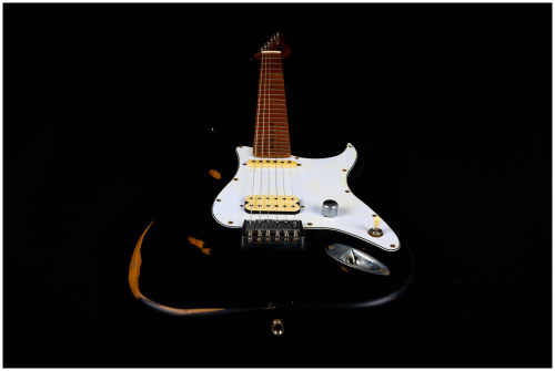 JET JS-800 Relic BK электрогитара, Stratocaster, корпус липа, HS, цвет Relic BK фото 8