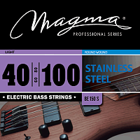 Magma Strings BE150S Струны для бас-гитары 40-100, Серия: Stainless Steel, Калибр: 40-60-80-100, Обмотка: круглая, нержавеющая сталь, Натяжение: Light