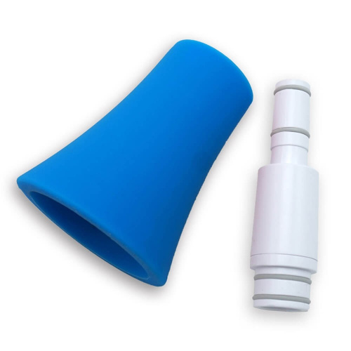 NUVO Straighten Your jSax Kit (White/Blue) Съемный мундштук для флейты, цвет чёрный/белый