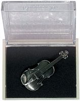 GEWA PINS Violin значок скрипка, посеребреный