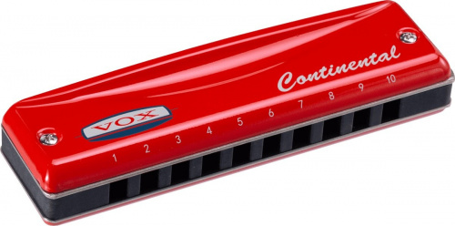 VOX Continental Type-2-G Губная гармоника, тональность Соль мажор, цвет красный