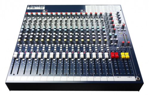 Soundcraft FX16ii микшер 16 моно, 3 Aux, 2 подгруппы, директ-выходы. Встроенный процессор эффектов Lexicon, Tap tempo, 32 пресета. БП встроенный. Возм фото 2