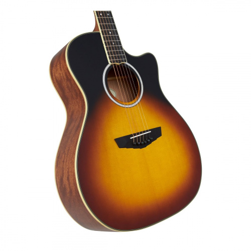 D'Angelico Excel Gramercy Vintage Sunset электроакустическая гитара с чехлом, цвет санберст фото 2