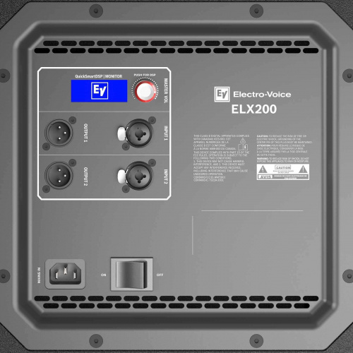 Electro-Voice ELX200-12SP сабвуфер, активный, 12", макс. SPL 129 дБ (пик), 1200W, с DSP, 49Гц-135Гц фото 2