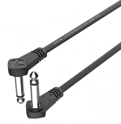 ROXTONE FPJJ100/0,15 (1pcs) Патч кабель для гитарных педалей, 6.3мм mono Jack + 6.3mm mono Jack,15см