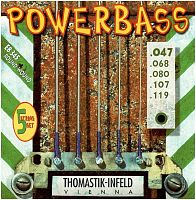 THOMASTIK EB345 Power Bass струны для 5-ти струны для бас гитары -гитары, Long Scale, 47-119