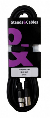 STANDS & CABLES MC-001XX-7 микрофонный кабель распаянный, XLR-XLR, длина 7 метров