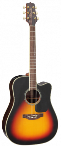 TAKAMINE G50 SERIES GD51CE-BSB электроакустическая гитара типа DREADNOUGHT CUTAWAY, цвет санберст, верхняя дека - массив ели, нижняя дека и обечайка -
