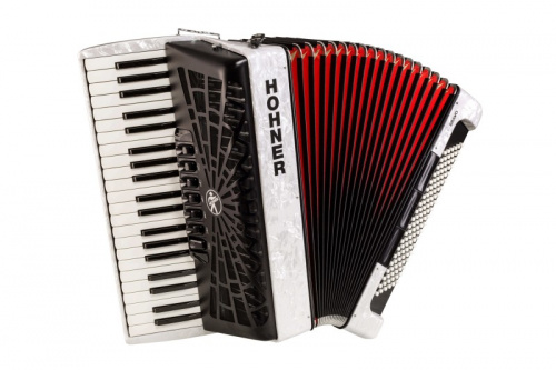 HOHNER The New Bravo III 120 white (A16812) аккордеон 4/4, 3-х голосный, правая клавиатура 41 кл
