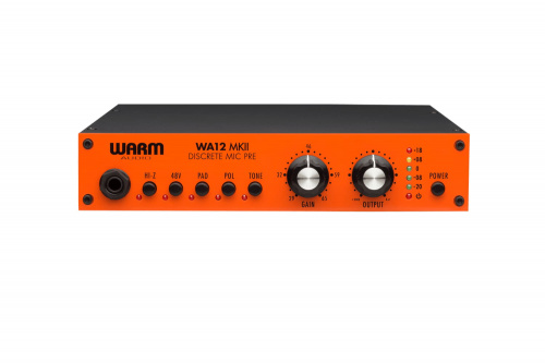 WARM AUDIO WA12 MKII дискретный микрофонный предусилитель/DI, усиление 71дБ, трансформатор CineMag фото 2