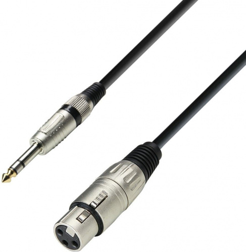 ADAM HALL K3 BFV 0300 микрофонный кабель XLR(F)-6,3 Jack stereo, 3м