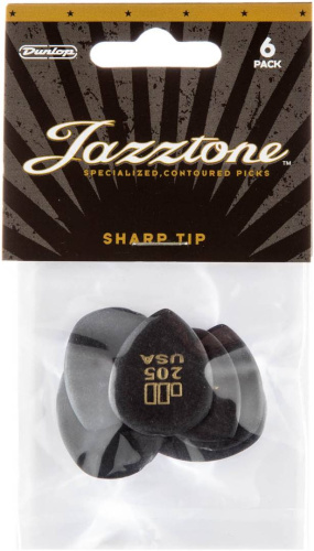 Dunlop 477P205 Упаковка 6 шт. медиаторов JazzTone Pointed фото 2