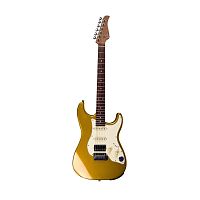 Mooer GTRS S800 Gold Электрогитара со встроенным процессором, HSS, палисандр, золотистый цвет