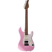 Mooer GTRS S801 Pink Электрогитара со встроенным процессором, HSS, клен, розовый цвет