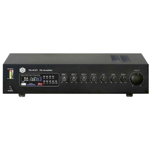 Show TA-4121 Трансляц. система 120Вт, 70/100В, 4Line/mic+2AUX, MP3 плеер пишущий
