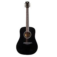 ROCKDALE Aurora D5 Gloss BK акустическая гитара дредноут, цвет черный, глянцевое покрытие