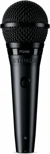 SHURE PGA58-XLR-E кардиоидный вокальный микрофон c выключателем, с кабелем XLR -XLR