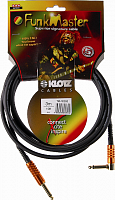KLOTZ TM-R0450 готовый инструментальный кабель T.M. Stevens Funkmaster, длина 4.5м, моно Jack KLOTZ - моно Jack KLOTZ(угловой), контакты позолочены, м