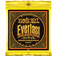 Ernie Ball 2554 струны для акуст.гитары Everlast 80/20 Bronze Medium (13-17-26-34-46-56)