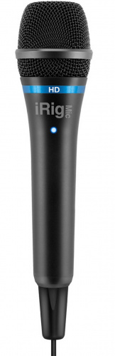 IK MULTIMEDIA iRig Mic HD - Black конденсаторный ручной микрофон для цифрового подключения к iOS и Mac, черный