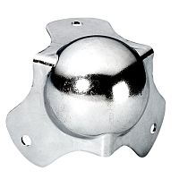 ADAM HALL 4120 Угол средний, для рэка 50 mm, треугольный, с шаром, оцинкованный метал 1.2 мм