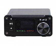 SMSL SA-50 Plus black Усилитель. КГИ+Н: <0.018%; Сигнал/шум: 95дБ; Мощность: 40Вт; Потребляемая мощность в режиме ожидания: 1Вт; Вход: USB/Micro-SD/Op