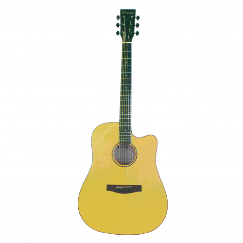 BEAUMONT DG142C акустическая гитара, дредноут с вырезом, ель, цвет натуральный фото 2
