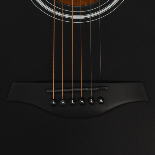 ROCKDALE Aurora D5 BK Satin акустическая гитара, дредноут, цвет черный, сатиновое покрытие фото 5
