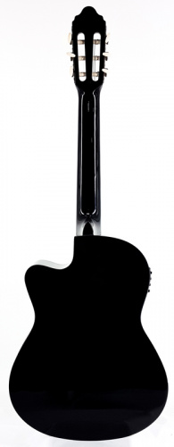 Valencia VC104CEBK Гитара электроакустическая с вырезом, деки и обечайка: липа, гриф: клен, накладка грифа и нижний порожек: махагон, 4х-полосный эква фото 11