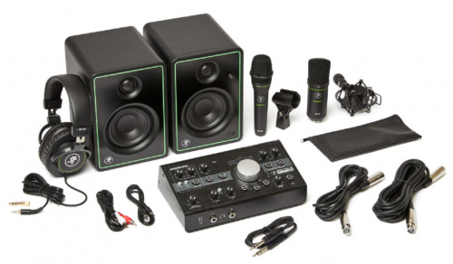MACKIE Studio Bundle комплект оборудования для домашней студии (EM-89D, EM-91C, CR3-X, MC-100, Big Knob)