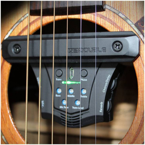 X2 DOUBLE G0 трансакустический звукосниматель для гитары со встроенными эффектами: Reverb, Chorus, фото 12