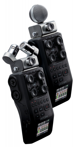 Zoom H6 ручной рекордер-портастудия. Каналы - 4/Сменные микрофоны/Цветной дисплей фото 9