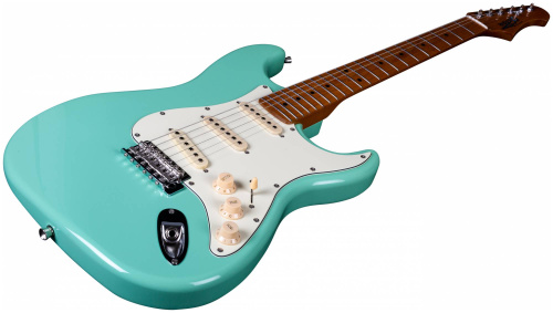 JET JS-300 SFG электрогитара, Stratocaster, корпус липа, 22 лада,SSS, tremolo, цвет Sea Foam Green фото 8