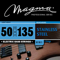 Magma Strings BE185S Струны для 5-струнной бас-гитары Low B 50-135, Серия: Stainless Steel, Калибр: 50-70-80-100-135, Обмотка: круглая, нержавеющая ст