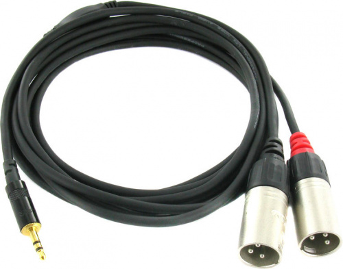 Cordial CFY 3 WMM-LONG кабель Y-адаптер джек стерео 3,5 мм/2xXLR male, 3,0 м, черный