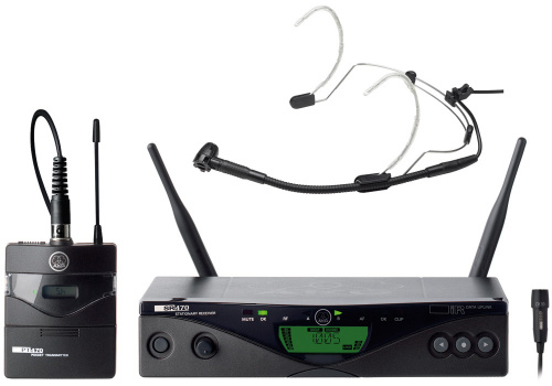 AKG WMS470 PRES SET BD7 радиосистема: приёмник SR470, порт. передатчик+микрофон СK99L+микрофон с оголовьем C555L (500.1 – 530.5 MHz)