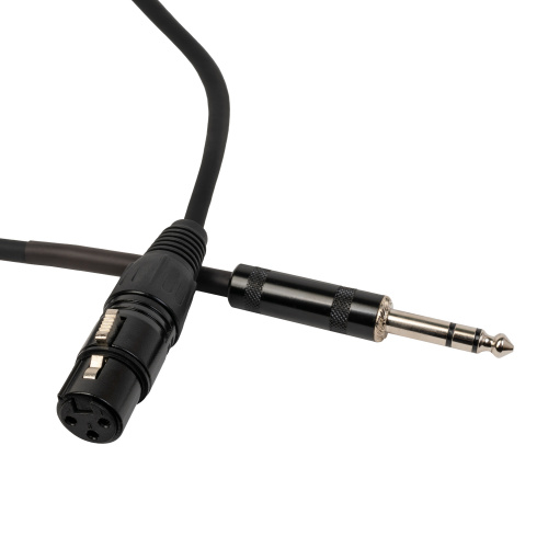 ROCKDALE XF001-1M готовый микрофонный кабель, разъемы XLR female X stereo jack male, длина 1 м, черный фото 5