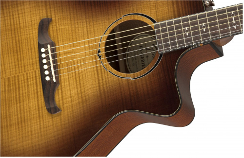 Fender FA-345CE Auditorium Tea-Bst L Электроакустическая гитара, цвет натуральный фото 4