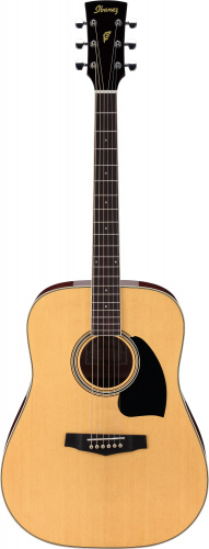IBANEZ PF15-NT акустическая гитара, цвет натуральный, топ ель, махогани обечайка и задняя дека, хромовые литые колки